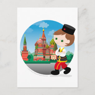 Carte Postale garçon russe