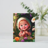 Carte Postale Garçon Sourire 3d (Debout devant)
