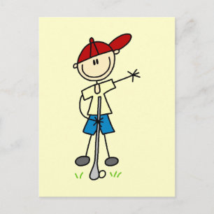 Carte Postale Garçon T-shirts et cadeaux Golfer