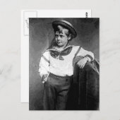 Carte Postale Garçon victorien (Devant / Derrière)