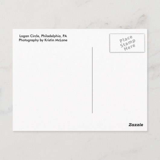 Carte Postale Garçons à Logan Circle (Dos)