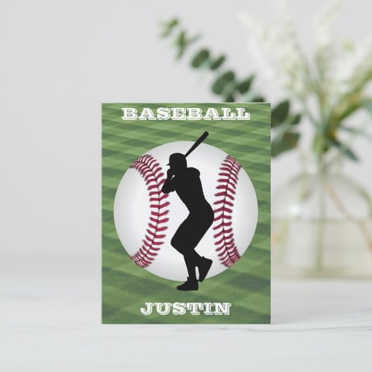 Carte Postale Garçons Baseball Custom (Debout devant)