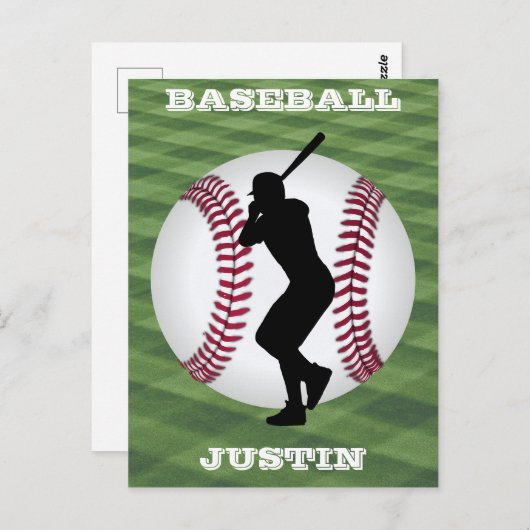 Carte Postale Garçons Baseball Custom (Devant / Derrière)