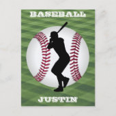 Carte Postale Garçons Baseball Custom (Devant)