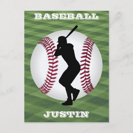 Carte Postale Garçons Baseball Custom (Devant)