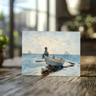 Carte Postale Garçons dans une Dory Winslow Homer