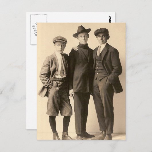 Carte Postale Garçons Dapper (Devant / Derrière)