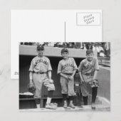 Carte Postale Garçons de boule de Cleveland, 1922 (Devant / Derrière)