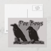 Carte Postale Garçons de Poe (Devant / Derrière)