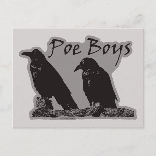 Carte Postale Garçons de Poe (Devant)