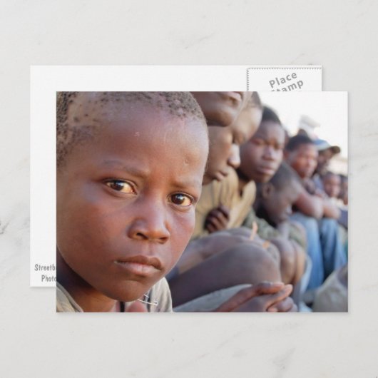 Carte Postale Garçons de rue (Devant / Derrière)