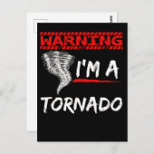 Carte Postale Garçons Filles Tornade Drôle Météo (Devant / Derrière)