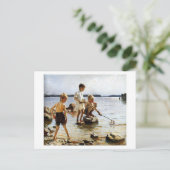 Carte Postale Garçons jouant à la plage (Debout devant)