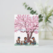 Carte Postale Garçons latinos avec des Chihuahuas (Debout devant)