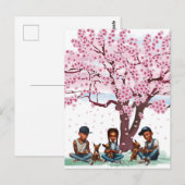 Carte Postale Garçons latinos avec des Chihuahuas (Devant / Derrière)