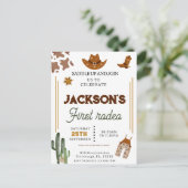 Carte Postale Garçons Mon Premier Rodéo Cow-Boy 1er Anniversaire (Debout devant)