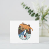 Carte Postale Garçons Requin Et Dinosaure (Debout devant)