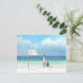 Carte Postale Garçons sur la plage Kenya (Debout devant)
