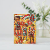 Carte Postale Garçons vintages 4 juillet (Debout devant)