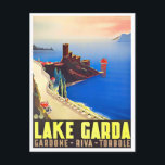 Carte Postale Garda Lake Italie voyage millésime<br><div class="desc">Garda Lake Italie voyage vintage Carte postale</div>
