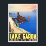 Carte Postale Garda Lake Italie voyage millésime<br><div class="desc">Garda Lake Italie voyage vintage Carte postale</div>