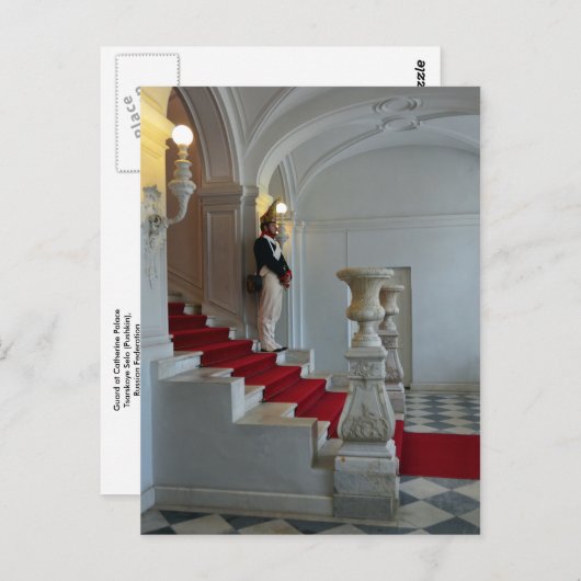 Carte Postale Garde au Palais Catherine, Russie (Devant / Derrière)