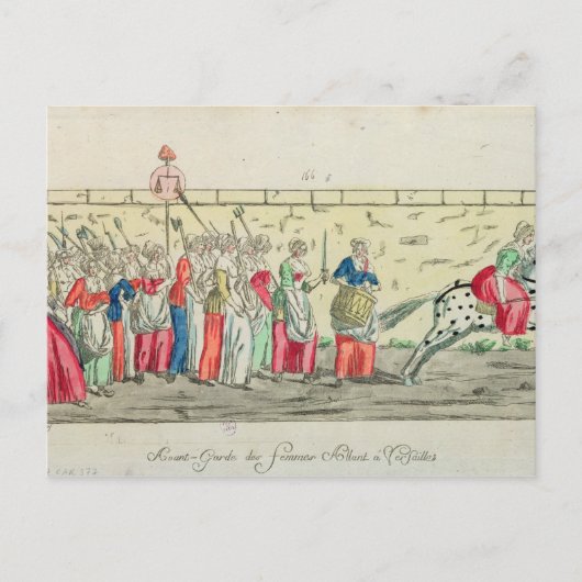 Carte Postale Garde avancée des femmes allant à (Devant)