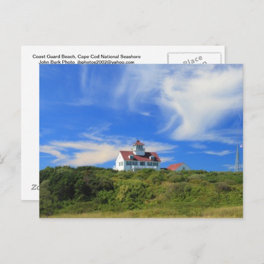Carte Postale Garde côtière Station Cape Cod National Seashore (Devant / Derrière)