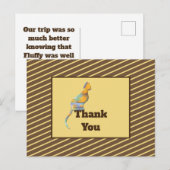 Carte Postale Garde de chat Remerciement Application de garde d' (Devant / Derrière)