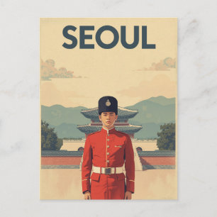 Carte Postale Garde du palais de Séoul