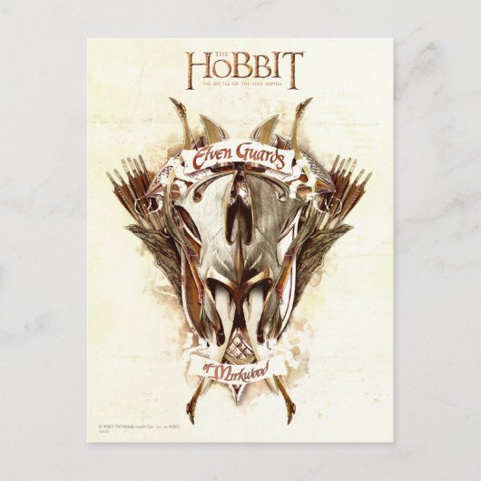 Carte Postale Garde elfe de l'arme Mirkwood (Devant)