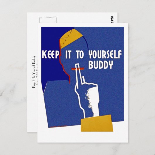 Carte Postale Garde-Le À Ton Époux (Devant / Derrière)