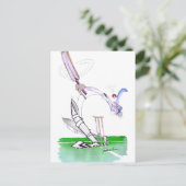 Carte Postale garde l'oeil sur la boule, tony fernandes (Debout devant)