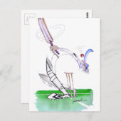 Carte Postale garde l'oeil sur la boule, tony fernandes (Devant / Derrière)