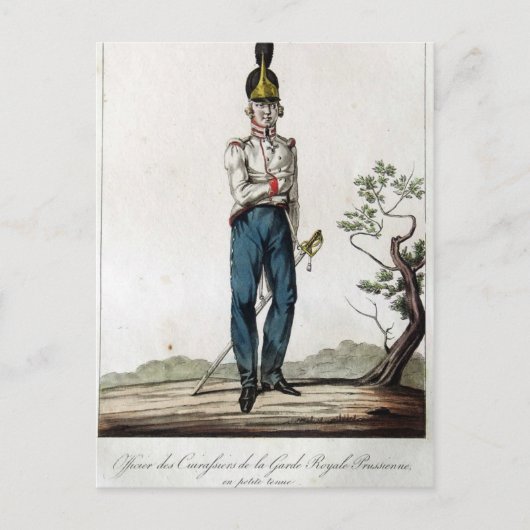 Carte Postale Garde prussienne Cuirassier (Devant)