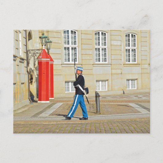 Carte Postale Garde royale danoise de la vie en patrouille, Cope (Devant)