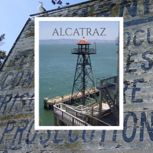 Carte Postale Garde Tower, Alcatraz Island Prison, Californie