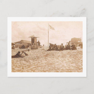 Carte Postale Garde-vie, Harvey Cedars, New Jersey Vintage