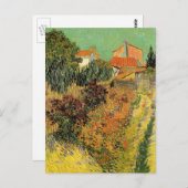 Carte Postale Garden Behind a House par Vincent van Gogh (Devant / Derrière)