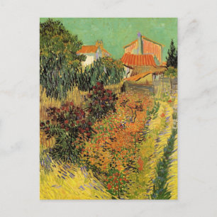 Carte Postale Garden Behind a House par Vincent van Gogh