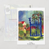 Carte Postale Garden By August Macke (Devant / Derrière)