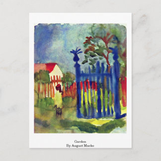 Carte Postale Garden By August Macke