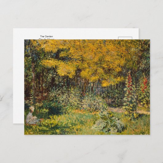 Carte postale Garden by Claude Monet (Devant / Derrière)