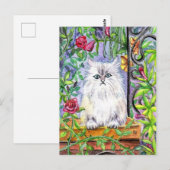 Carte Postale Garden Cat (Devant / Derrière)
