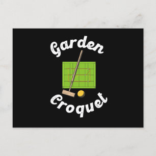 Carte Postale Garden Croquet Sport Croquet