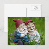 Carte postale Garden Gnomes Couple (Devant / Derrière)
