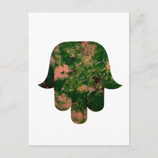 Carte Postale Garden Hamsa Balloon Painting Studio Art (Devant)