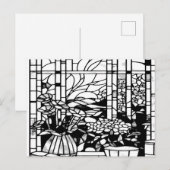 Carte Postale Garden Stained Glass (Devant / Derrière)