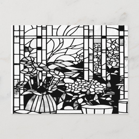 Carte Postale Garden Stained Glass (Devant)