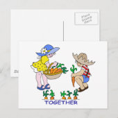 Carte Postale Gardener garçon et fille (Devant / Derrière)